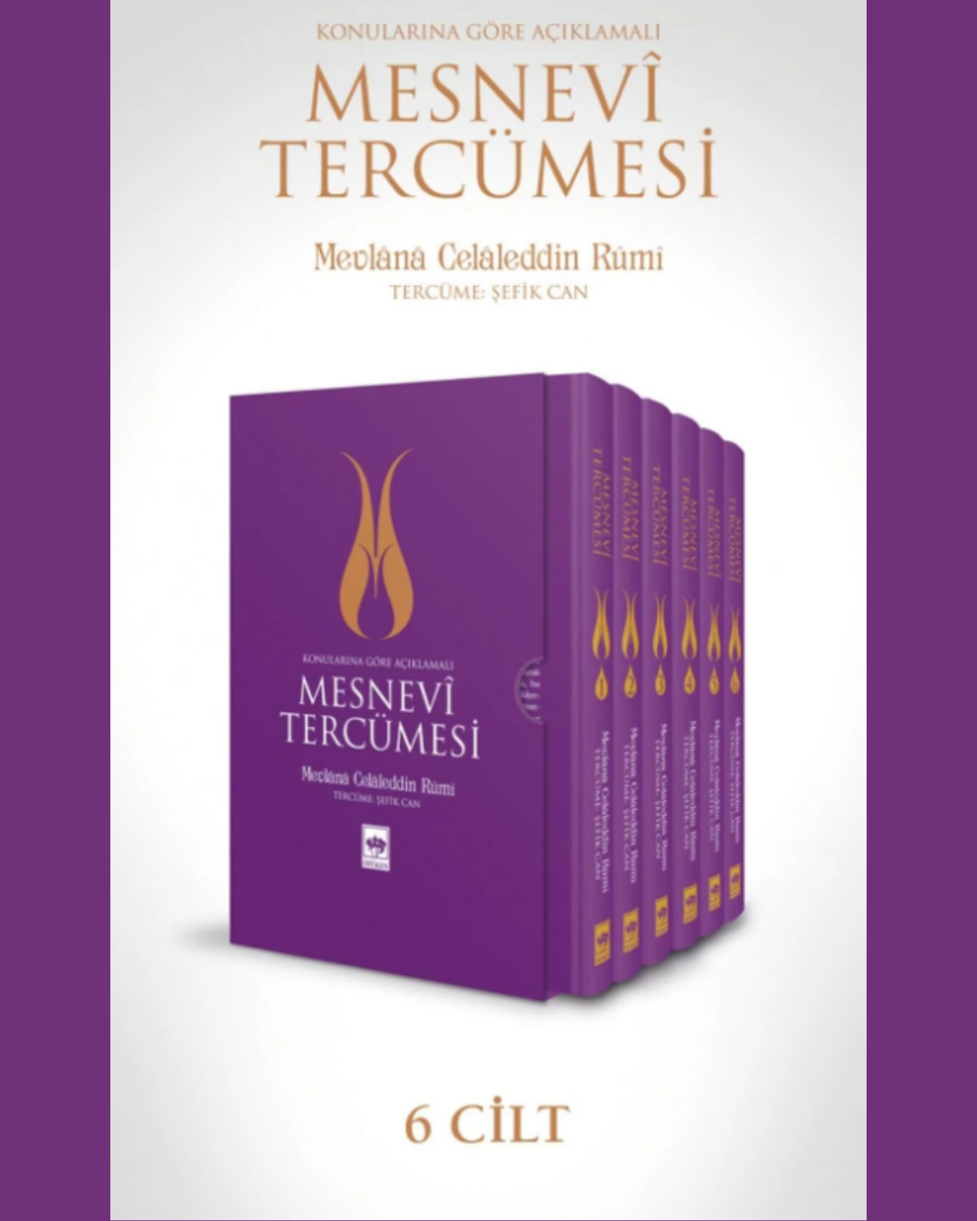 Mesnevi Tercümesi 6 Cilt Takım - Mevlana Celaleddin Rumi
